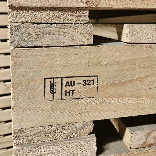 IPPC oznaka utisnuta na drvenoj paleti